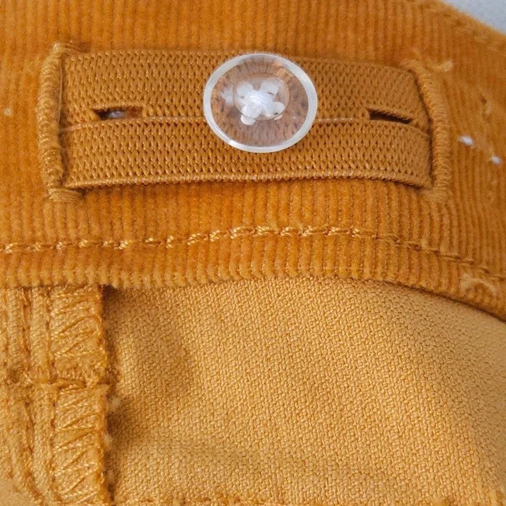 Vineyard Vines Girls 12 Corduroy Skirt Mustard Yellow Button Front Pockets Prepp